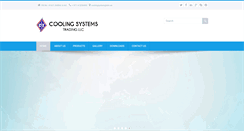 Desktop Screenshot of coolingsystemsintl.com