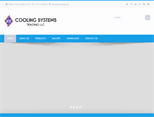 Tablet Screenshot of coolingsystemsintl.com